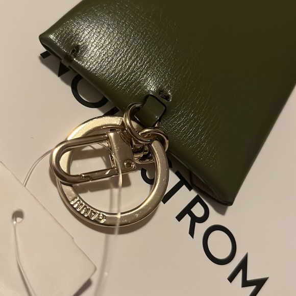 NWT Ganni Keychain Green Card Holder, OS - Picture 5 of 9